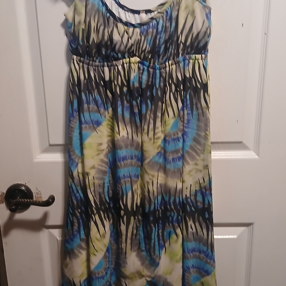 Vibrant Tie-Dye Maxi Dress